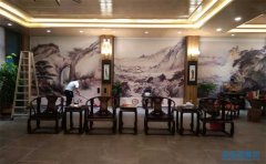 廣州白云永泰學(xué)山創(chuàng  )意園辦公室噴畫(huà)卷簾-電動(dòng)窗簾實(shí)拍